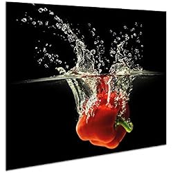Plateau de protection universel pour plaques de cuisson en verre trempé de 4 mm, pour verre, céramique, induction 1 Pi?ces 60 x 52 cm | Planche ? Découper | protection murale en verre dans la cuisine