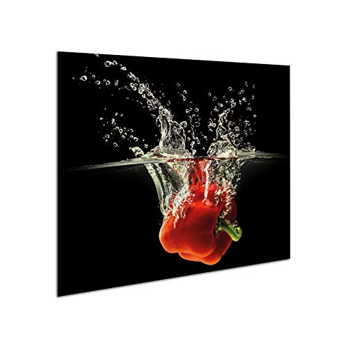 Plateau de protection universel pour plaques de cuisson en verre trempé de 4 mm, pour verre, céramique, induction 1 Pi?ces 60 x 52 cm | Planche ? Découper | protection murale en verre dans la cuisine