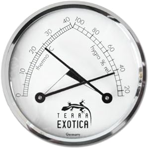 Thermo-Hygrometer analog mit Silberring