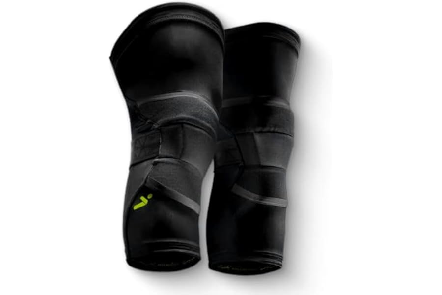 Storelli BodyShield Knee Guards, High-Impact Protection, Sweat-Wicking, UV-Resistant Athletic Knee Protection Pads for Soccer & Heavy-Duty Sports, Black