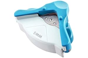 Enzege Fustellatrice Arrotonda Angoli,Taglierina Angolare,5mm(Blu)