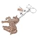Produktbild ODN Schlüsselanhänger Diamant Einhorn / Unicorn Mitgebsel Anhänger für Tasche und Schlüssel, Geschenkidee (Khaki)