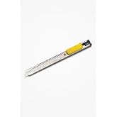 Busstier Mini Utility Knife 9 mm 0.4 mm, Metal Body, Breakable Thin Tip, Automatic Locking, Practical Hand Tool, Paper Paper