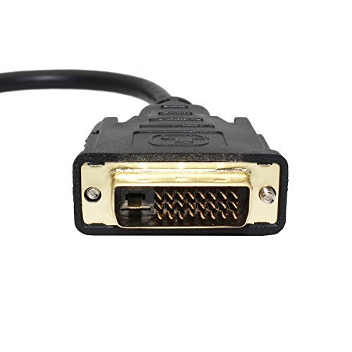 DVI auf VGA Adapter, SNANSHI DVI D auf VGA DVI 24 + 1 DVI-D Stecker auf VGA Buchse Kabeladapter Konverter für Display Card PC - 5