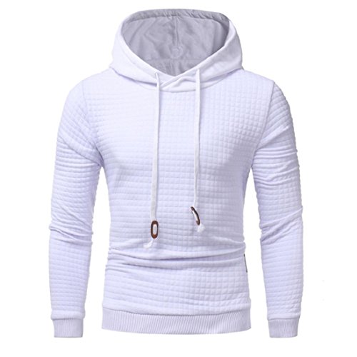Preisvergleich Produktbild PAOLIAN Herren Kapuzenpullover Herbst Winter Warm Mantel Männer Langarm Freizeit Kapuzenjacke Kapuzenpulli Sweatshirt Hoodie Tops Jacken Mantel Outwear Pullover (S, Weiß)