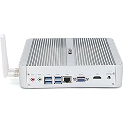 HYSTOU FMP03B Fanless Core i5,Gaming Mini Pc,Mini PC Desktop Computer with Intel Core i5 6360U 2.6Ghz 300M WiFi (8GB RAM 128GB SSD)
