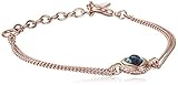 Guess Damen-Armband Herz Messing Glas Blau 19.0 cm - UBB21533-S