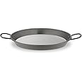 Vaello La Valenciana Polished Steel Induction Paella Pan, 34 Cm