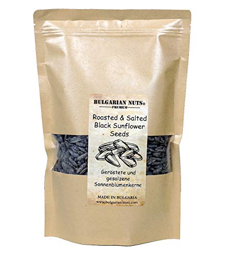 500 g Pipas de girasol tostadas y saladas Jumbo negro, origen Búlgaro, máquina láser limpiada y seleccionada