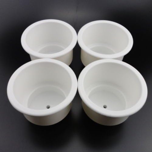4 PCS New White Boat Plastic Cup Drink Can Holder Boat Marine Rv Universal by Cup Holder