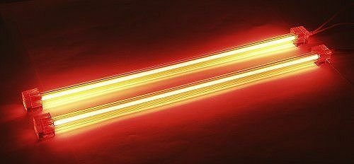 Preisvergleich Produktbild Neonröhre Kaltkathodenröhre (CCFL) 2er-Set 30 cm rot