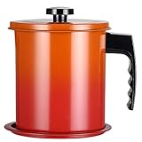 reciclar aceite de cocina valencia Material de gama alta: olla de colador de aceite de hierro fundido, pintura de concha, cuatro procesos, características duraderas, no corrosivas y resistentes al calor