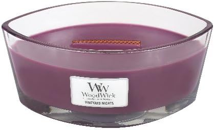 Hearthwick 16oz Flame Scented Candle - Vineyard Nights - comfort of a glowing fireplace. Soothing crackle and long, dancing flame