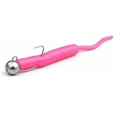 Madam Goverdi LRF Baby Worm Silikon Yem ve 1.2g Jighead Seti - Tırtıklı Hassas Kuyruk 5cm Ajing/LRF Takımı, İstavrit ve Mırmı