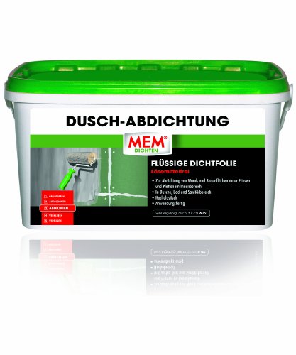 MEM Duschabdichtung, (MEM Roll-Dicht) - Zur Abdichtung von Bädern und Duschen, 8 kg
