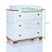 Baby Changing Chest Elephant - Nursery Furniture Changer Unit With 3 Drawers - Baby Changing Table removeable