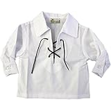 Tartanista Baby White Jacobite Scottish Ghillie Shirt Ages 0 - 24 Months