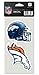 Produktbild Wincraft Denver Broncos Auto-Aufkleber, 10 x 10 cm, 2 Stück