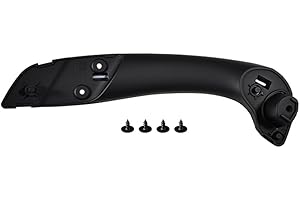 VHEUHZ Poignée de porte intérieure de voiture compatible avec Renault Fluence Megane 3 Laguna 3 Latitude Poignées avant gauche et droite et couvercles de poignées intérieures (noir) (poignée