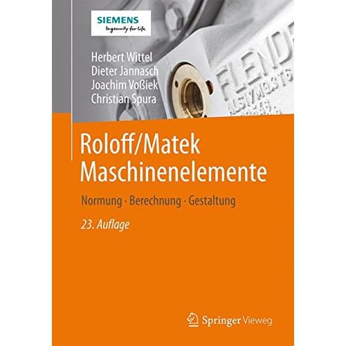 [PDF] Download Roloff/Matek Maschinenelemente: Normung, Berechnung, Gestaltung 2 Bde. Kostenlos