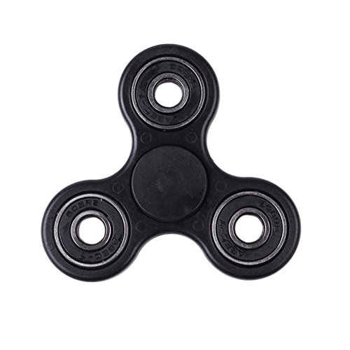 Triangular Fidget Hand Spinner, Plastic Pressure Reducer, High Speed Finger Toy Can Continue to Rotate for 1-3 minutes (Black) Triangular Fidget Hand Spinner, Plastic Pressure Reducer, High Speed Finger Toy Can Continue to Rotate for 1-3 minutes (Black)