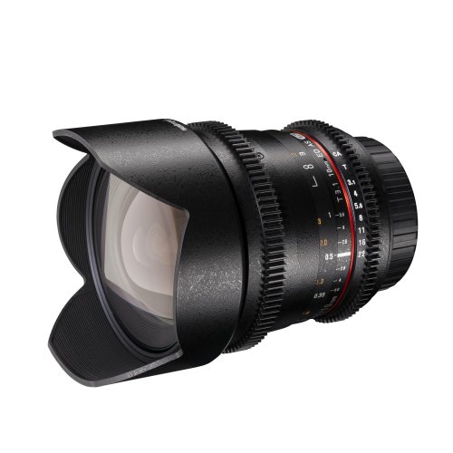 spécifications Walimex Pro 10mm 1: 3.1 CSCV grand-angle ( Capot incl Lens, SI, pignon, iris variables et Focus) pour objectif ure Nikon F noir