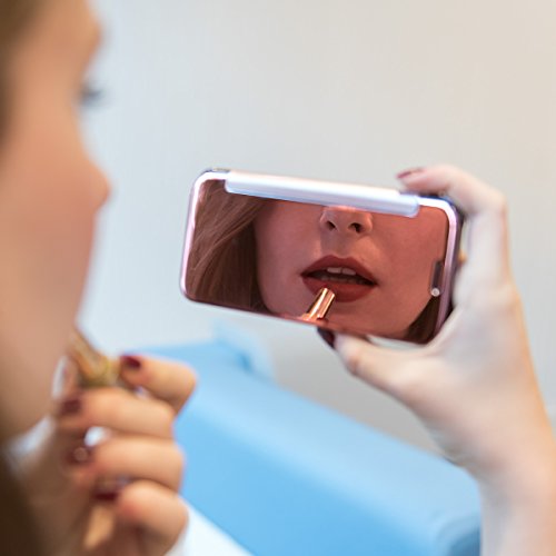 kwmobile Funda para Samsung Galaxy J5  2016  DUOS Case Espejo Estilo Libro - Carcasa con   ptica de Aluminio - Cover Plegable en Oro Rosa Reflectante