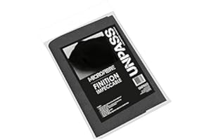 Unpass Microfibre de Finition en Sachet, 420g/m2, Noir