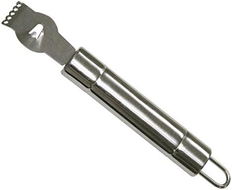 Ake Stainless Steel Lemon Orange Citrus Zester Short Oval Handled Grater Peeling Tool
