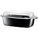 Produktbild Silit Professional Bräter mit Glasdeckel 39x22x15 cm, Silargan Funktionskeramik, induktionsgeeignet, spülmaschinenegeeignet, backofenfest, schwarz, 5,3l