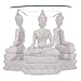 Produktbild Puckator BUD159 Duftlampe, Design: thailändische Buddhafiguren, 12,5 x 15 x 11,5 cm, Weiß