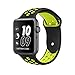 Produktbild VIKATECH Für Apple Watch Armband 42mm (44mm Series 4), Weiche Silikon Ersatz Armbänder für iWatch Apple Watch Series 4/3/2/1, 42mm(44mm), Sport, Edition, M/L, Schwarz/Volt