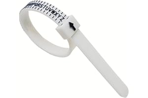 QILERONGRONG Ring Sizer Gauge Measure Wedding Gauge Ring Sizer Finger Sizing Measurement Size Ring Sizer Measure Finger (White-A)