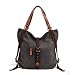 Produktbild DCRYWRX Umhängetaschen Für Frauen Große Hobo Bag Eimer Geldbörse Canvas Umhängetasche Umhängetasche,Grey