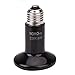 Produktbild affeco schwarz Infrarot-Keramik Emitter Wärme Licht Lampe Leuchtmittel für Reptile Pet brutkästen,