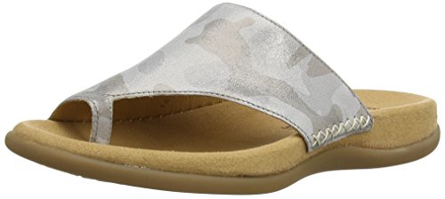 Gabor Lanzarote L, Women Wedge Heels Sandals, Beige (Dark Beige Military Metallic), 6 UK (39 EU)