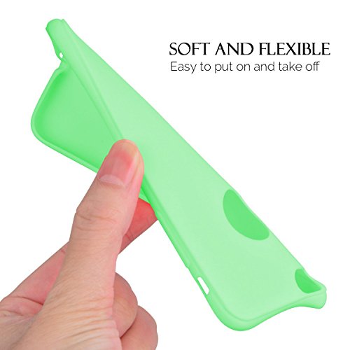 iPhone 6S Plus Funda  Carcasa iPhone 6 Plus  Anfire Carcasa Silicona gel TPU para Apple iPhone 6S Plus   6 Plus  5 5 Pulgadas  Ultra Delgado Suave Mate Goma Protectora Caso Flexible Caja Ligero Back Case Cover Anti Rasgu  os Anti Choque Tapa Color Jalea - Verde