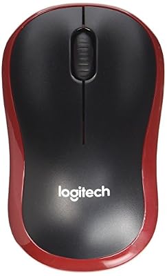 Logitech Wireless Mouse M185 Souris sans-fil 2.4 GHz récepteur sans-fil USB rouge