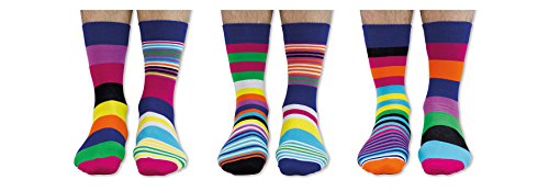The Sock Exchange Weekend Oddsocks , Set da 6 calzini, Multicolore, Taglia 39-46 EU