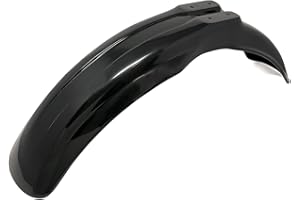 DIRTFREAK UFO PLAST Garde-boue avant/Fender noir/noir compatible avec Honda CR 250 de 1985 à 1999 CR 500 de 1985 à 2001