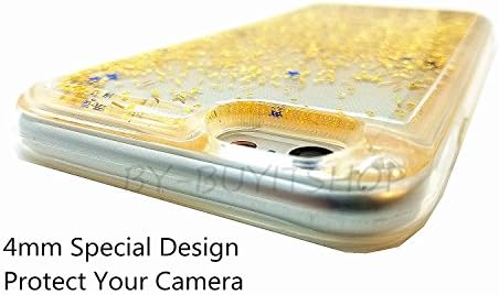 iPhone Case,Buyit Quicksand Stars Bling Floating Liquid Nice Luxury TPU Case [Perfect Fit][Pretty Fashion Design] (iPhone 6/6s Plus, Gold)