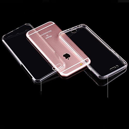 JIREH 80374- Funda de doble cara 360 para iPhone 7 4 7    de silicona transparente