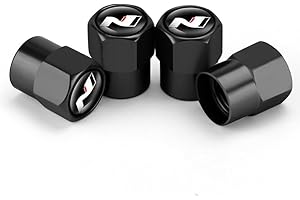 SUDORF 4 Tappi Metallo Cappucci delle valvole Auto per Hyundai N Line I20 I30 IX35 Tucson Elantra Kona Santafe Prova di Perdita conservante Accessori per Pneumatici,B
