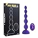 Produktbild SUN Fernbedienung Drahtlose DREI Pull Perlen Anus Plug Rücksitz Stimulation 10 Frequenz Vibration Aufladung Vibration Anal Prostata Massagegerät (Farbe : Purple)