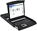 Produktbild DIGITUS Professional 19" Konsole – mit 17" TFT Display (43,2 cm Diagonale) – integrierter 1-Port KVM-Switch – Tastatur & Touchpad – US Layout – RAL 9005 schwarz