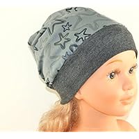Beanie KU.49/51 - Kinder Mütze Mitwachsmütze - Motiv: Sterne