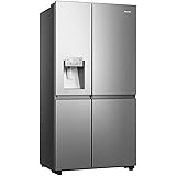 Hisense RS818N4TIE Frigorifero Side By Side, 632 L, Classe E, Inox