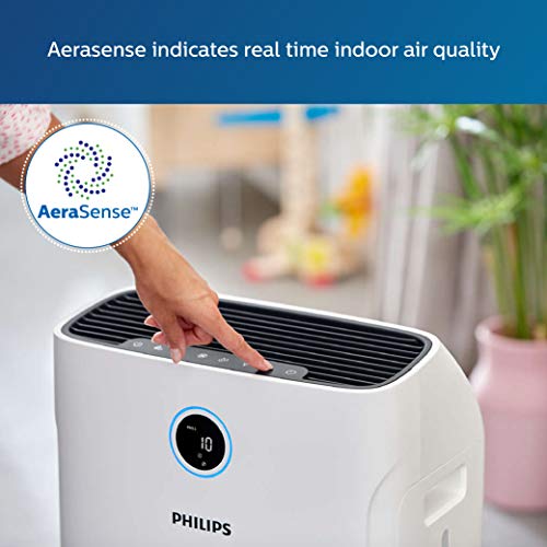 Philips Series 3000 AC3821/20 2-in-1 Air Purifier with Humidifier (White)