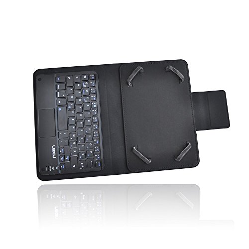 LEDELI Bluetooth Wireless QWERTZ deutsche Tastatur Keyboard mit Schutzhülle Case Cover Tasche Hülle Etui für iPad (für iPad mini 1 2 3 4) - 6