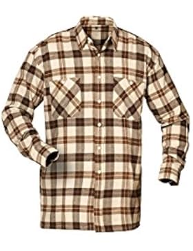 Flanell-Hemd NEVADA (1734) beige/braun/blau kariert